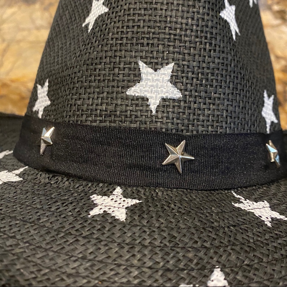 Star Print Embellished Fedora - Picture 3 of 13